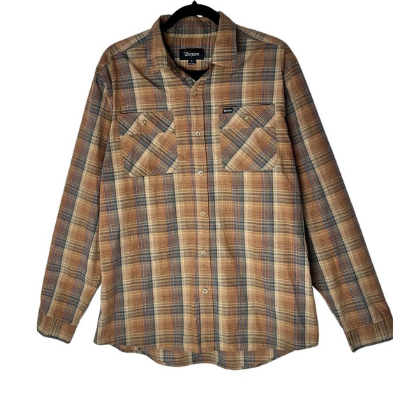 Brixton Other - Brixton Shirt Mens Large Plaid Long Sleeve Button Front Classic